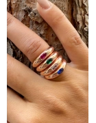 Bombeli Taşlı Yüzük