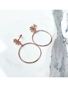 Çiçek Detaylı Küpe