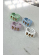 Detaylı Mineli Yüzük