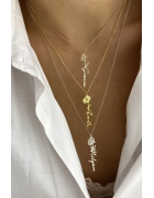 Doğum Çiçekli İsim Kolye