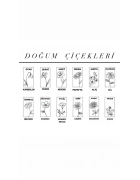 Doğum Çiçekli İsim Kolye