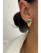 Firuze Taşlı Küpe