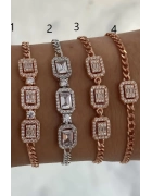 Gurmet Zincirli Baget Taşlı Bileklik