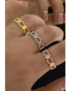 Halka Detaylı Yüzük