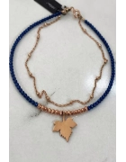 Hematit Taşlı Kendinden İkili Halhal