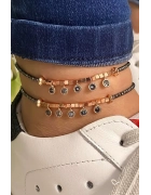 Hematit Ve Mistik Topaz Taşlı Halhal