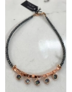 Hematit Ve Mistik Topaz Taşlı Halhal