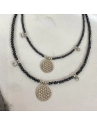 Hematit Yaşam Çiçeği Kolye