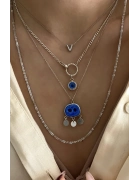 İnce Gurmet Zincirli Göz Kolye