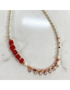 İnci Mercan Tasarım Kolye