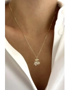 İncili Çiçek Kolye