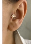 İncili Denizkabuğu Piercing Küpe