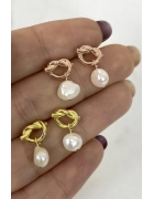 İncili Düğüm Küpe