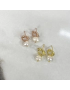 İncili Düğüm Küpe