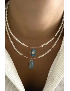 İncili İran Firuzesi Kolye