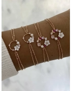 İncili Sedefli Çiçek Bileklik