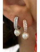 İncili Taşlı Küpe