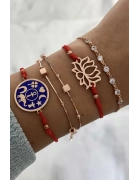 İpli Lotus Çiçeği Bileklik