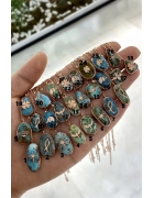 İran Firuze Figürlü Kolye