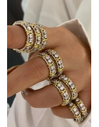 İthal İki Renkli Tamtur Yüzük