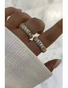 İthal İki Renkli Tamtur Yüzük