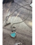 İthal Mineli Kalp Detaylı Bileklik