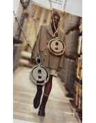 İthal Taşlı İçi Dönen Kolye