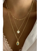 Kalpli Anahtar Kilit Kolye