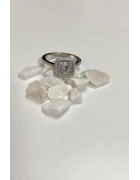 Kare Baget Tektaş Yüzük