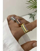 Kare Form Mineli Yüzük