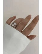 Kare Tektaş Yüzük