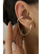 Kendinden Earcufflı Küpe