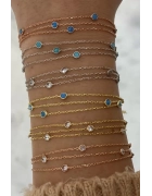 Kendinden Üçlü Taşlı Bileklik