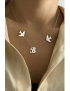 Kırlangıç Harf Kolye