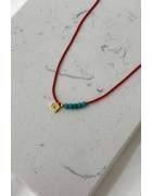 Kırmızı ip Göz Kolye