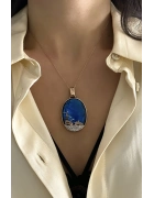 Kızkulesi Detaylı Okyanus Sedefi Kolye