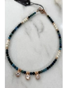 Krizokol Taşlı Ve İncili Halhal