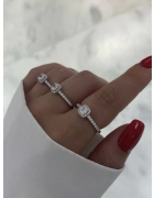 Küçük Kare Taşlı Yüzük