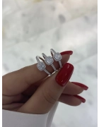 Küçük Kare Taşlı Yüzük