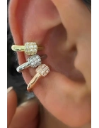 Kum Taşlı Earcuff Küpe