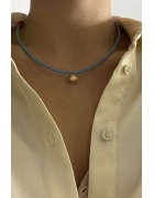 Kum Turkuaz Figür Kolye