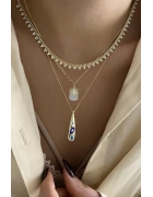 Kutup Yıldızlı Sedef Taşlı Kolye