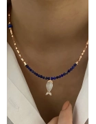 Lapis Balık Kolye