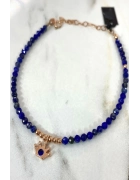 Lapis Taşlı Taç Detaylı Halhal