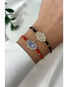 Makrome İpli Hamsa Bileklik