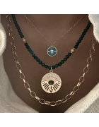 Malahit Taşlı Göz Kolye