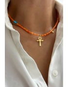 Mercan Ankh Kolye