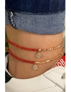 Mercan Taşlı Balık Detaylı Halhal