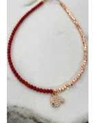 Mercan Taşlı Balık Detaylı Halhal