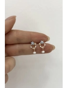 Mine İşçilikli Çiçek Küpe